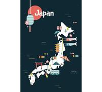 Japanese Map Eki Stamp Collecting Notebook 6x9 100 Plain Pages With A Small Section To Add Details Notepad Journal Diary Pad Scrapbooking