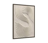 Japanese Motion Canvas Minimalist Wall Art Wabi-Sabi Print 30x40inch 75x100cm (Vertical) / Espresso / 1.25inch 3.175cm