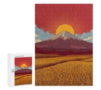 Japanese Mount Fuji Sunset Puzzle 1000 Pièces Educa Jouet en Bois Cadeau Unique Décoration Intérieure Jeu Éducatif Challenge Toy Adultes Et Enfants À Partir De 14 Ans 300 PCS