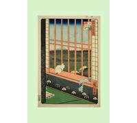 Japanese Notebook with Cat Woodblock Print Design: For scrapbooking and writing about your travels