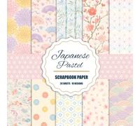 Japanese Pastel Scrapbook Paper: 20 Sheets Double Sided Decorative Craft Paper Pad with 10 Vintage Aesthetic Designs for Card Making, Scrapbooking, Origami & DIY Crafts