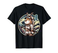 Japanese Samurai Capybara Tattoo, Kawaii Ninja Capybara T-Shirt