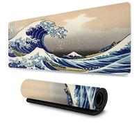 Japanese Sea Wave Gaming Mouse Pad Anime Mouse Pad Big Kanagawa Grande Mousepad Étendue De Base en Caoutchouc Non Glissée