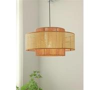 Japanese- Style Hemp Rope Pendant Lights Sisal Rope Handmade Penant Lamp For Dinning Room Bedroom