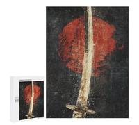 Japanese Sword Art Print -1 Puzzle 1000 Pièces Educa Jouet en Bois Cadeau Unique Décoration Intérieure Jeu Éducatif Challenge Toy Adultes Et Enfants À Partir De 14 Ans 500 PCS