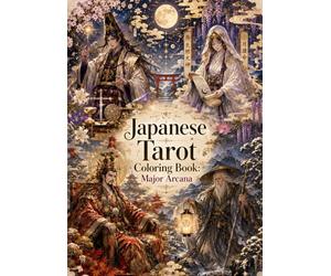 Japanese Tarot Coloring Book: Major Arcana: 22 Intricate Tarot Illustrations Blending Traditional Japanese Culture, Mythology, Nature, and Spiritual Wisdom