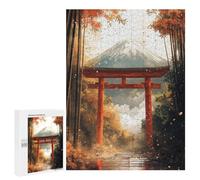 Japanese Torii Gate with Mount Fuji Puzzle 1000 Pièces Educa Jouet en Bois Cadeau Unique Décoration Intérieure Jeu Éducatif Challenge Toy Adultes Et Enfants À Partir De 14 Ans 500 PCS