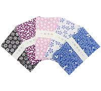 Japanese Traditional Towel Tenugui Small Pattern 5 type set Basic pattern-2 by KOMESICHI