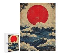 Japanese Wave Art Print-1 Puzzle 1000 Pièces Educa Jouet en Bois Cadeau Unique Décoration Intérieure Jeu Éducatif Challenge Toy Adultes Et Enfants À Partir De 14 Ans 500 PCS