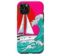 Japanese Wave Sailboat Sailing Boating Club Sailor Coque pour iPhone 11 Pro