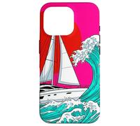 Japanese Wave Sailboat Sailing Boating Club Sailor Coque pour iPhone 16 Pro
