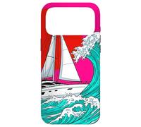 Japanese Wave Sailboat Sailing Boating Club Sailor Coque pour iPhone 17 Pro Max