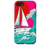 Japanese Wave Sailboat Sailing Boating Club Sailor Coque pour iPhone SE (2020) / 7/8