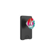Japanese Wave Sailboat Sailing Boating Club Sailor PopSockets PopWallet pour MagSafe