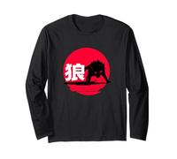 Japanese Wolf - Aesthetic Edgy Streetwear Manche Longue