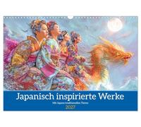 Japanisch inspirierte Werke - Mit Japans traditionellen Tieren (Wandkalender 2027 DIN A3 quer), CALVENDO Monatskalender: Japans Tier- und Menschenwelt in folkloristischen Werken