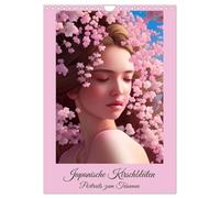 Japanische Kirschblüten - Portraits zum Träumen (Wandkalender 2026 DIN A4 hoch), CALVENDO Monatskalender: Portraits in japanischen Kirschblüten - erstellt mit KI
