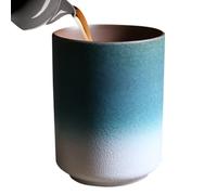 Japanischer Keramik-Wasserbecher - 220 ml großes Fassungsvermögen, Tonflasche im japanischen Stil, Sammlerstück mit Farbverlauf für Saft, Cocktails, Heißgetränke, Cappuccino, Tee, Latte , sti