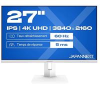 JN-IPS270UHD60F-C65W-HSP-W - Ecran LED - 27" - 3840 x 2160 4K @ 60 Hz - IPS - 400 cd/m² - 1200:1 - HDR10 - 8 ms - HDMI, DisplayPort, USB-C -