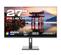 JAPANNEXT Ecran PC 27" IPS 4K UHD (3840x2160) | HDR | Inclinaison réglable Haut-parleurs intégrés | DP(x1) HDMI(x2) | sRGB 100% G-Sync/FreeSync | JN-IPS2709UHDR