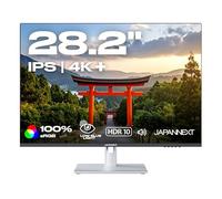 JAPANNEXT Ecran PC 28" IPS 4K+ UHD (3840x2560) | HDR | Hauteur & Inclinaison réglable (HSP) Haut-parleurs intégrés | DP(x2) HDMI(x2) | sRGB 100% G-Sync/FreeSync | JN-282i4KP-HSP