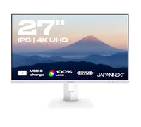 JAPANNEXT Écran PC Bureautique 27 4K UHD USB-C (+ charge 65W) IPS AMD FreeSync JN-IPS27UHDR-C65W-HSP-W Blanc G