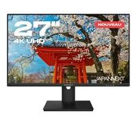 JAPANNEXT Ecran PC | 27" | 4K UHD | Dalle IPS | Inclinaison réglable | Filtre Anti-lumiére Bleue | G-Sync/FreeSync