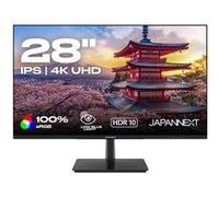 JAPANNEXT Ecran PC 28" IPS 4K UHD (3840x2160) | Technologie HDR | Inclinaison réglable Haut-parleurs intégrés Compatibilité VESA | sRGB 100% G-Sync/FreeSync | Garantie 2 Ans | JN-IPS2802UHDR