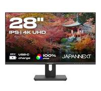 JAPANNEXT Écran PC Bureautique | 28" | 4K UHD | USB-C (+ charge 65W) | IPS | AMD FreeSync | JN-IPS282UHDR-C65W Noir G