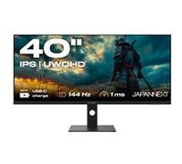 JAPANNEXT Ecran PC Gamer 40" 144hz 1ms IPS UWQHD (3440x1440) | Recharge Via USB-C(90W) Inclinaison réglable Haut-parleurs intégrés | G-Sync/FreeSync | Garantie 2 Ans | JN-IPS401UWQHD144-C90W