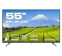 JAPANNEXT Ecran PC Grand Format 55" IPS 4K UHD (3840x2160) | HDR | Haut-parleurs intégrés (8Wx2) | G-Sync/FreeSync | Garantie 2 Ans | JN-IPS5503TUHDR