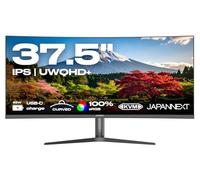 JAPANNEXT Ecran PC Incurvé 37.5" IPS UWQHD+ (3840x1600) | HDR | Recharge Via USB-C(65W) Hauteur & Inclinaison réglable Haut-parleurs intégrés | sRGB 100% G-Sync/FreeSync | JN-IPSC3752UWQHDPR-H-C65W