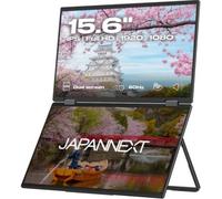 Japannext Double écran mobile 15,6" JN-DMD-IPS156F IPS Full HD, Haut-parleurs, HDMI, USB-C, Jack