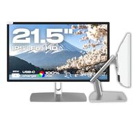 JAPANNEXT Ecran PC Tactile Blanc 21.5" IPS Full HD (1920x1080) avec Bras articulé | HDR | Recharge Via USB-C(65W) Hauteur et Inclinaison réglable (HSP) | G-Sync/FreeSync | JN-IPS2152FHDR-C65W-FLD-T