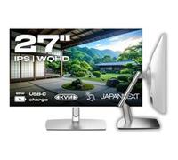 JAPANNEXT Ecran PC Tactile Blanc 27" IPS WQHD (2560x1440) avec Bras articulé | JN-IPS27WQHDR-C65W-FLD-T Blanc