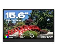 JAPANNEXT Ecran Portable Tactile 15.6" IPS Full HD (1920x1080) | Haut-parleurs intégrés MiniHDMI(x1) USB-C(x1) Prise Jack(x1) | G-Sync/FreeSync | JN-MD-i156F-T-LE