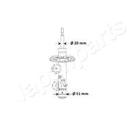 JAPANPARTS MM-00975 Amortisseur pour CITROËN