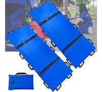 Japard Lot de 2 civières de transport portables avec 12 poignées en caoutchouc et sac de transport - Étireur de chien et gurney, déménageur d'animaux patients pour évacuation d'urgence en extérieur