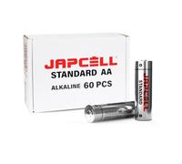 Japcell Lot de 60 Piles alcalines AA/LR06 Standard