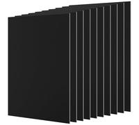 JAPCHET Lot de 10 feuilles d'aluminium anodisé noir de 17,8 x 12,7 x 0,3 cm pour gravure laser, artisanat, bricolage, décoration de maison