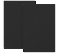 JAPCHET Lot de 2 tapis en silicone noir pour comptoir de cuisine 60 x 40 cm