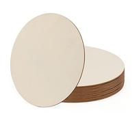 JAPCHET Lot de 20 cercles en bois brut vierge de 25 cm pour travaux manuels, décoration d'intérieur, décorations de Noël