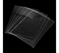 JAPCHET Lot de 20 feuilles acryliques transparentes de 12,7 x 17,8 cm, feuilles acryliques de 1 mm, panneaux en plastique acrylique transparent pour cadre photo, peinture, projets d'artisanat