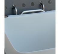 JAPCHET Lot de 24 bacs en panneau perforé avec crochets - Porte-gobelet en panneau perforé blanc - Organisateur mural pour garage, atelier, établi de bureau