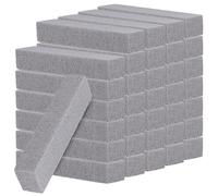 JAPCHET Lot de 35 pierres ponces de nettoyage de piscine - Mousse de verre grise - 15 x 3,6 x 2,5 cm - Pour nettoyage de carrelage de piscine et de surface