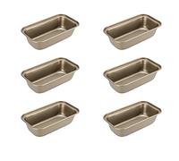 JAPCHET Lot de 6 mini moules à pain rectangulaires antiadhésifs de 15,6 x 8,5 cm