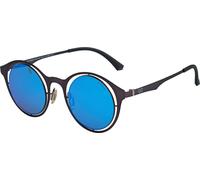 JAPO Lunettes de soleil rondes en métal pour femmes