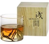 Japon 3D Verre à Whisky De Montagne Glacier Old Fashioned Whisky Rock Verres à Whisky Verre à Whisky Boîte-Cadeau en Bois Vodka Cup