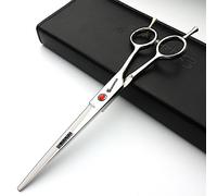 Japon 7 pouces Ciseaux de coiffeur Salon de coiffure Studio Professional outils de modelage Micro-bent Tête de coupe Ciseaux + ciseaux à effiler