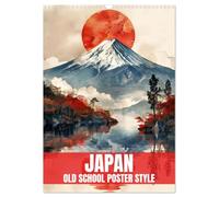 Japon - Affiche à l'ancienne (Calendrier mural 2026 DIN A3 vertical), CALVENDO calendrier mensuel